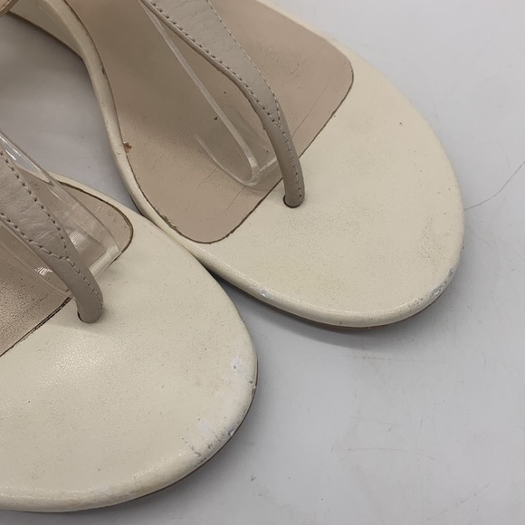 Vintage Cole Haan Leather Off White Thong Sandals - As is. CH3104 - Picture 4 of 8